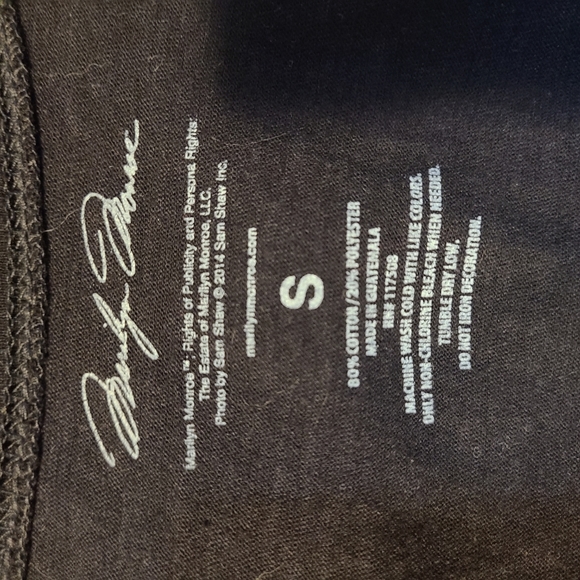 Long sleeve black Tee, Marilyn Monroe - Picture 3 of 3